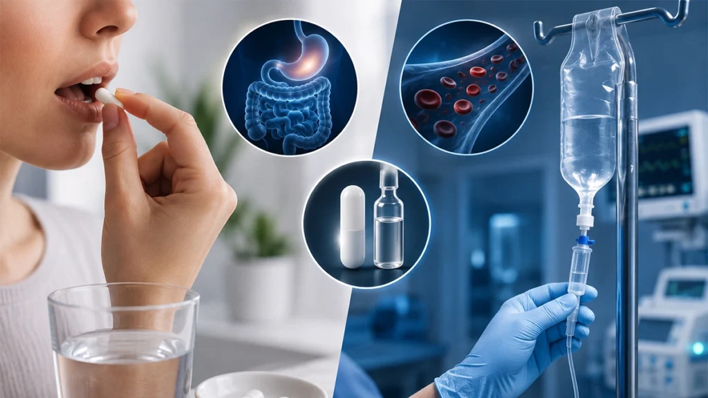 Oral and intravenous osteoporosis medications considered before dental implant treatment
