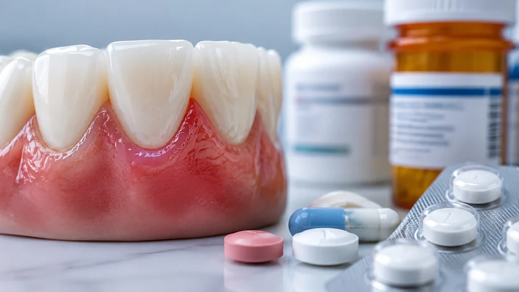 Medications and gum healing after veneer treatment
