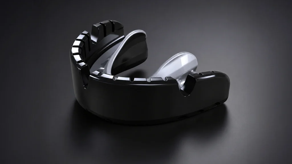 Custom sports mouthguard used by UFC and MMA fighters to protect their teeth