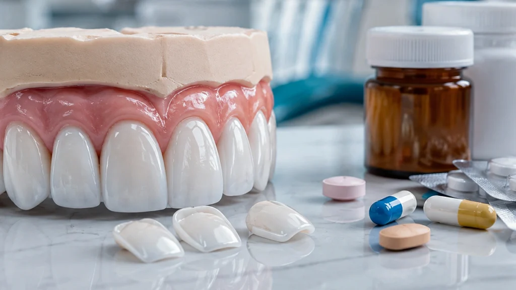 Veneer treatment planning for patients taking prescription medications