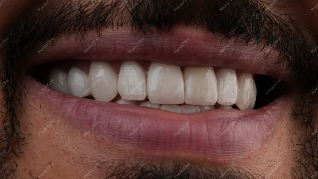 Natural Hollywood Smile result with balanced tooth shape and proportions