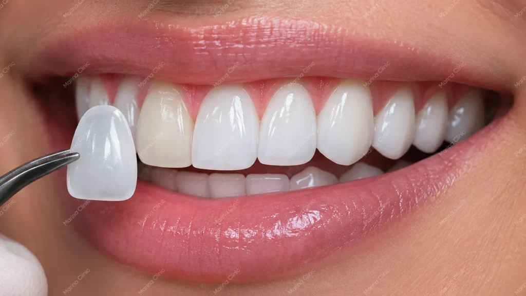 Dental veneer shade matching for E-max and zirconia restorations