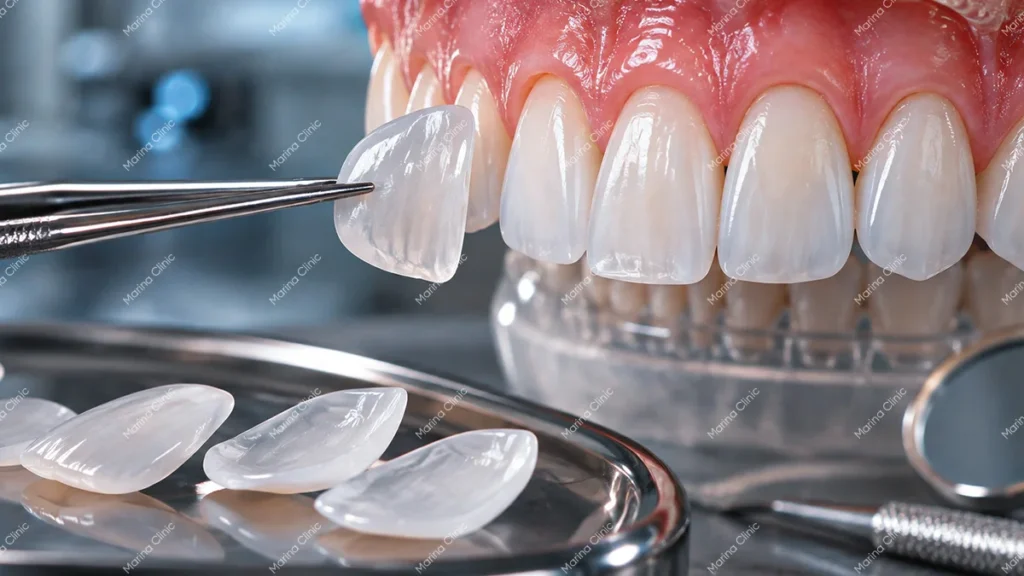 Ceramic veneer materials compared for E-max, porcelain, and non-prep veneers
